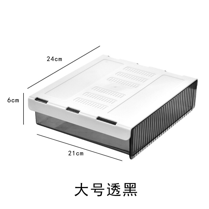 Caja de almacenamiento para debajo del escritorio, cajón Invisible, tipo pasta inferior, acabado, , para dormitorio: C