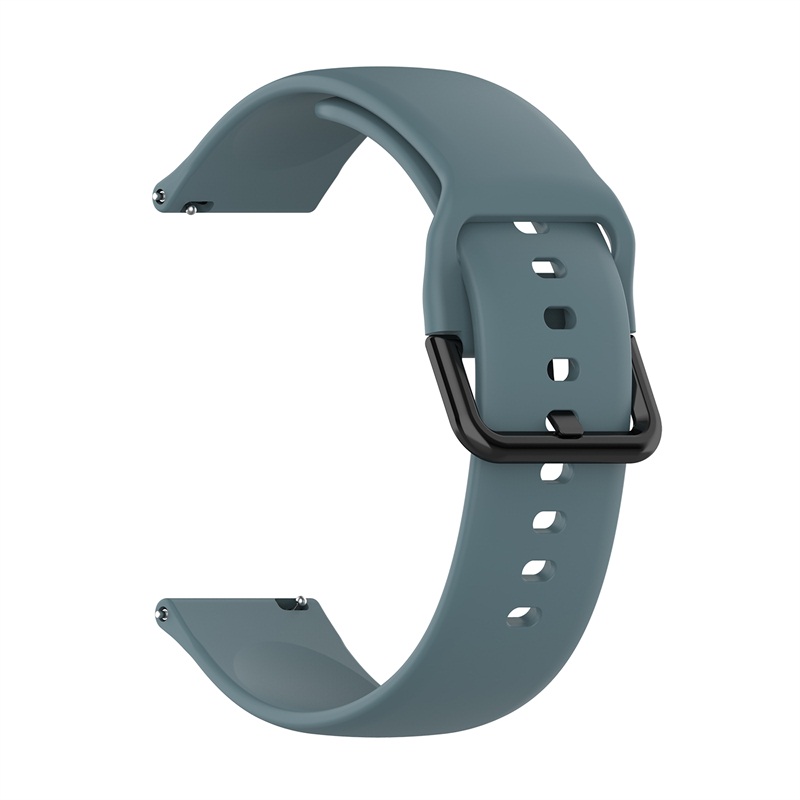 Correa de silicona para reloj Huami Amazfit Bip S U, pulsera deportiva de 42mm para Xiaomi Amazfit GTS / 2 / 2e / Mini / GT2: L / Medianoche azul