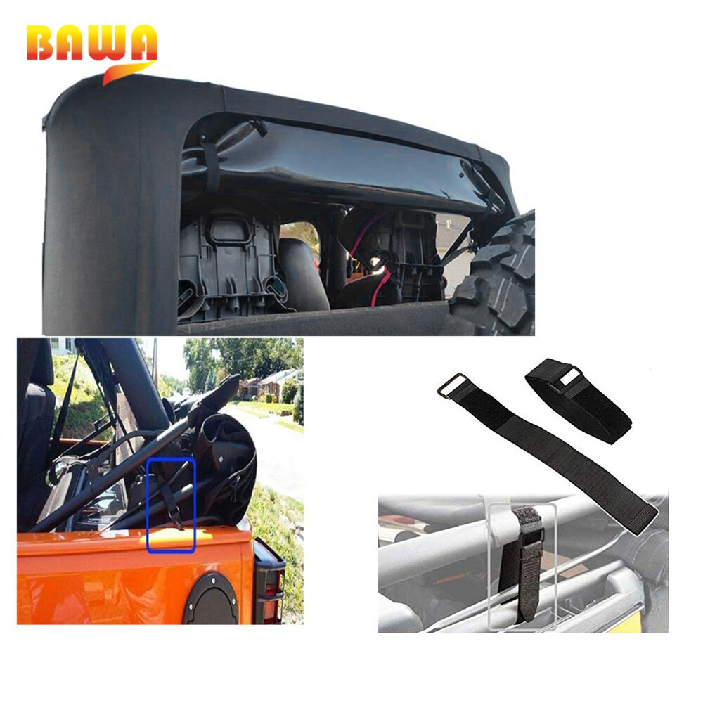Bawa justerbart begränsningsskydd reprem för jeep wrangler tj jk  jl 1997 spänn remmar