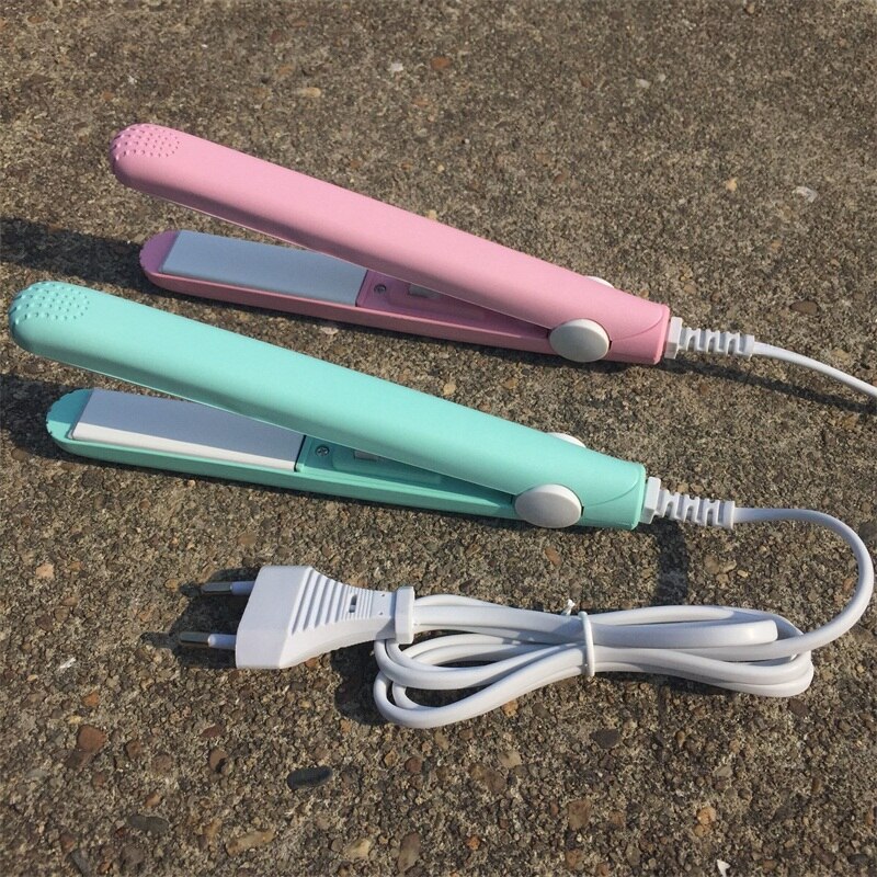 Hair straightener Mini Straightening Irons Hair Flat Iron Curling With EU Plug Fast Styling Tools 110-220V Dual Voltage