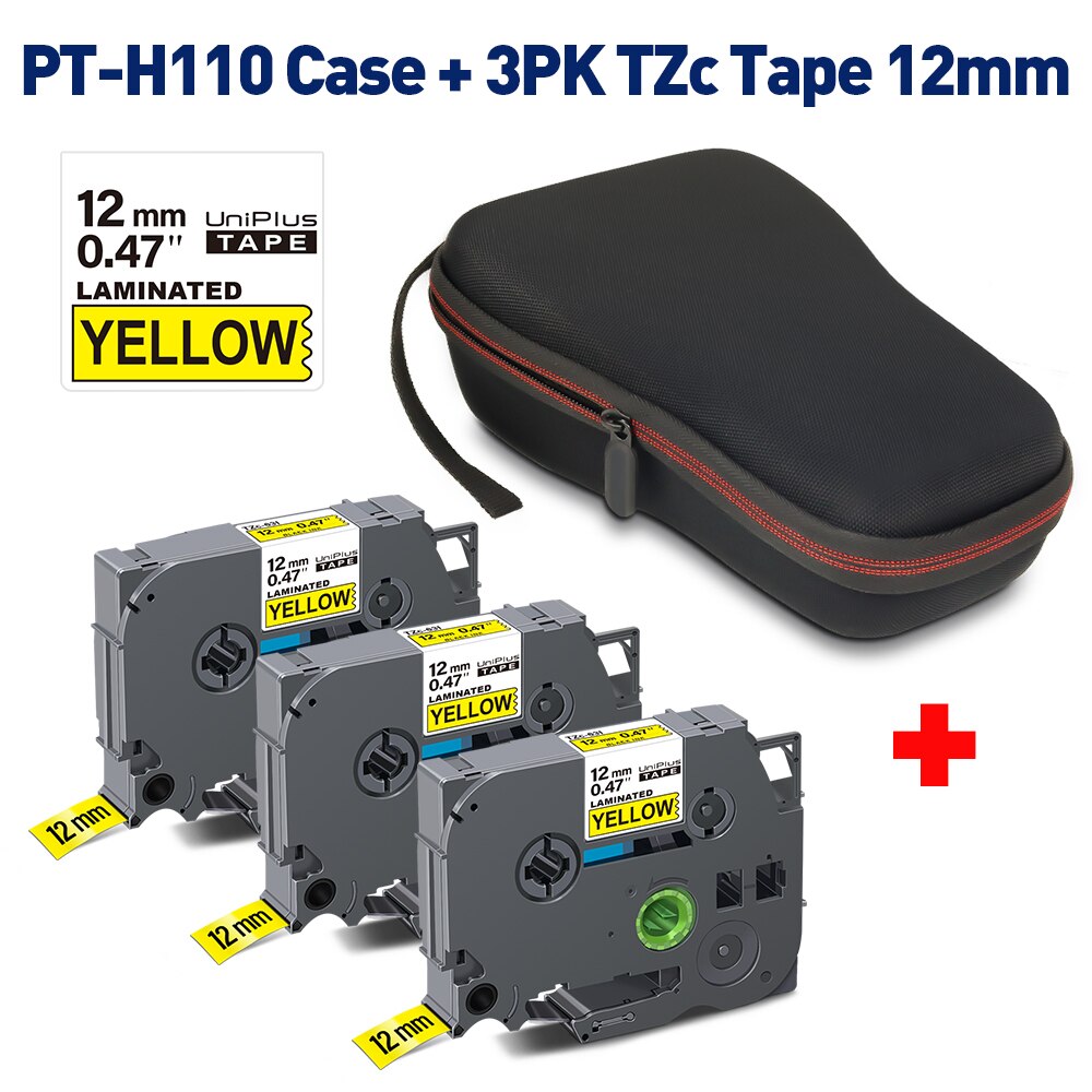 Protective Bag for Brother Ptouch H110 Labeler PTH110 Case Set Waterproof Box Compatible Brother Label Tape tz631 12mm Ribbon: Set