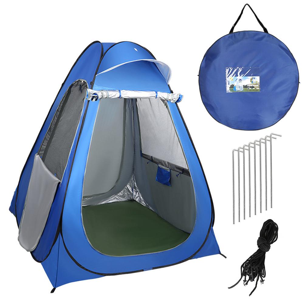 2 person shower tent beach fishing shower outdoor camping toilet tent,changing room shower tent with Carrying Bag