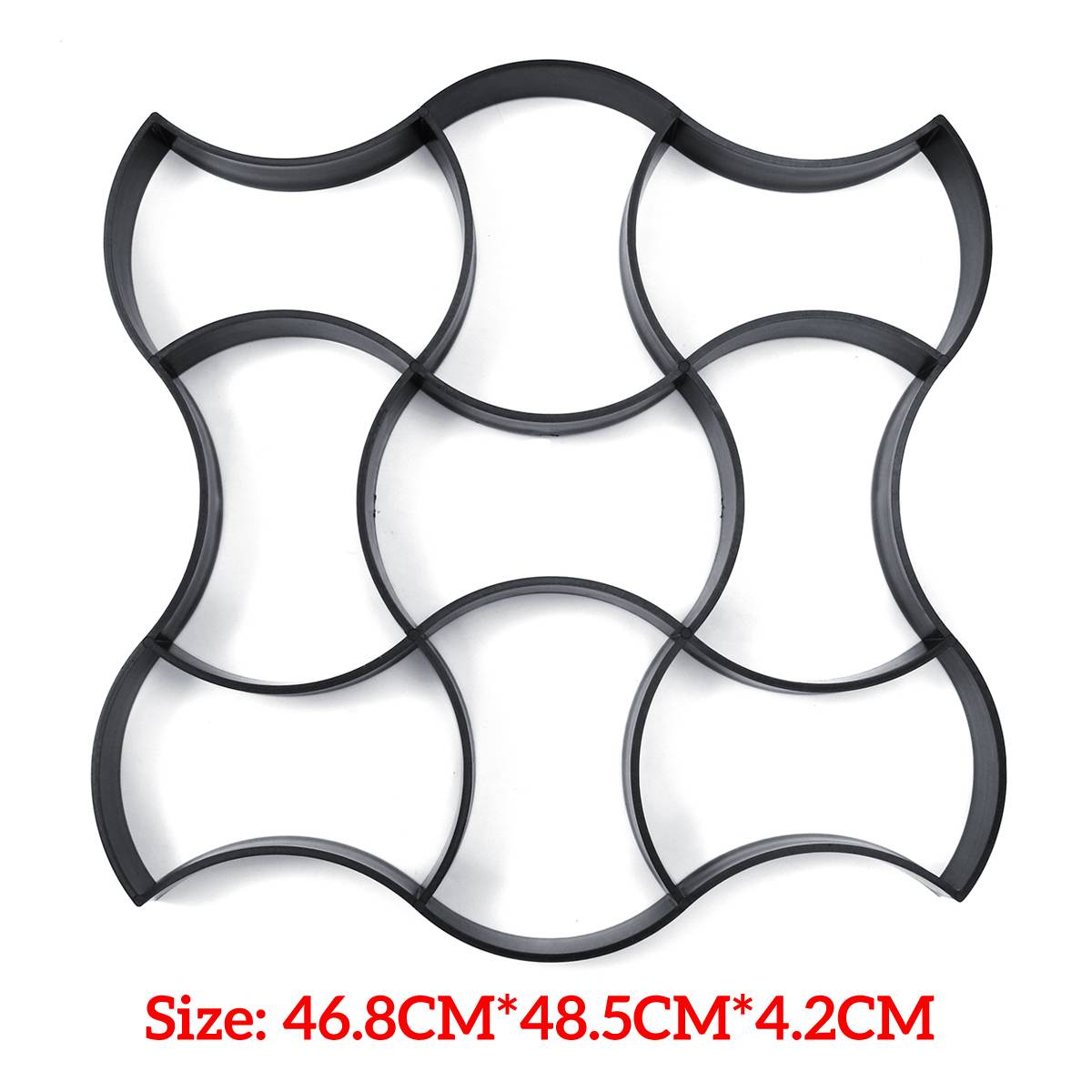 Jardín DIY camino de Metal fabricante de pavimento molde de hormigón escalonado de cemento molde de ladrillo para jardines/prados/balcones/CASAS