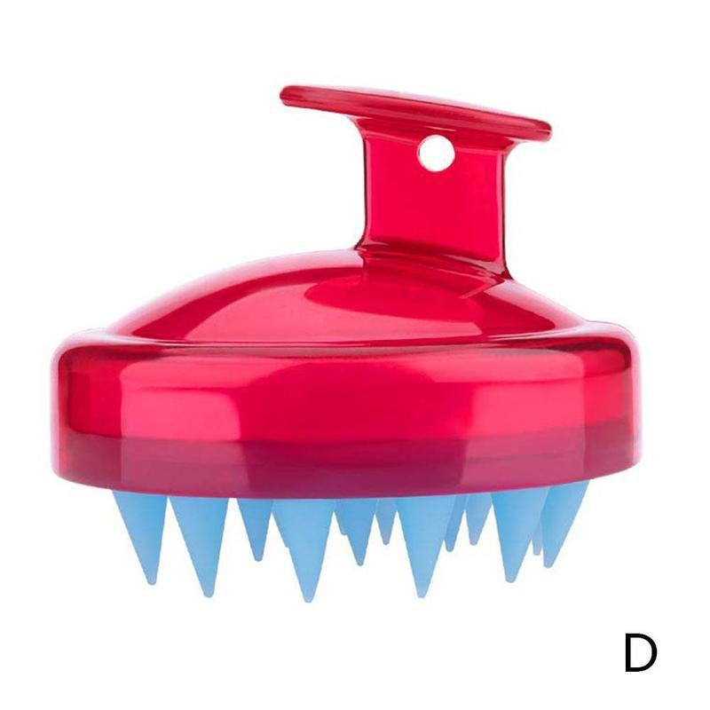 Handheld Siliconen Hoofd Massage Borstel Zacht Haar Hoofdhuid Borstel Wassen Kam Borstel Siliconen Wassen Massage Borstel Beauty Tool: D
