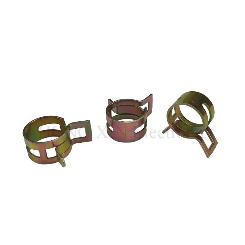 10Pcs 6-20mm Lente Band Type Brandstof Vacuümslang Silicone Pijp Buis Klem Staal Verzinkt klemmen