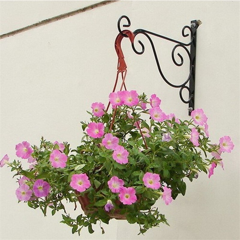 Support de Pot de fleurs en fer, applique murale de jardin, support de Pot de plantes, crochet, décoration de porte de maison