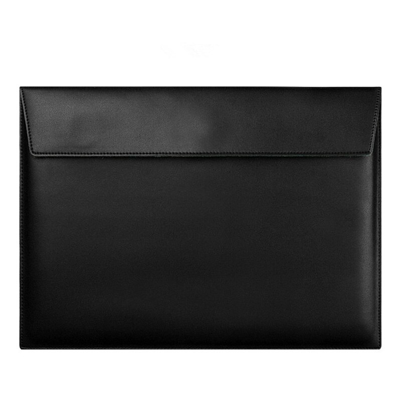 Binful PU Leather Laptop Bag for macbook air 13 11 Retina 13 15 12 laptop case notebook bag computer bag For Macbook Case Pouch: horizontal black / for Retina 15 inch