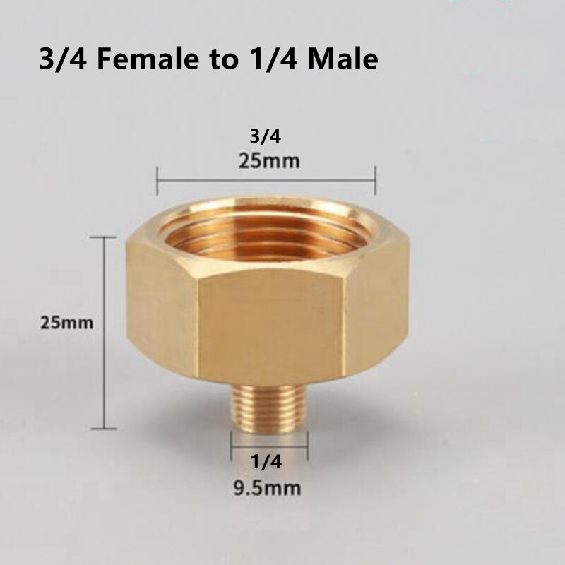 Brass 1/8 1/4 3/8 1/2 3/4 Female to Male Threaded Hex Bushing Reducer Copper Pipe Fitting Water Gas Adapter Coupler Connector: Type 11
