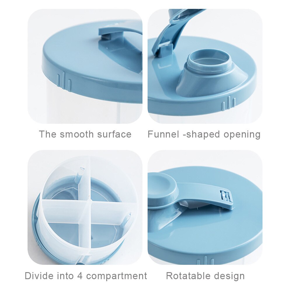 Baby Milk Powder Dispenser with Lid Portable Formula Milk Storage Containers Snack Box for Toddler Essentials Cereal Holder