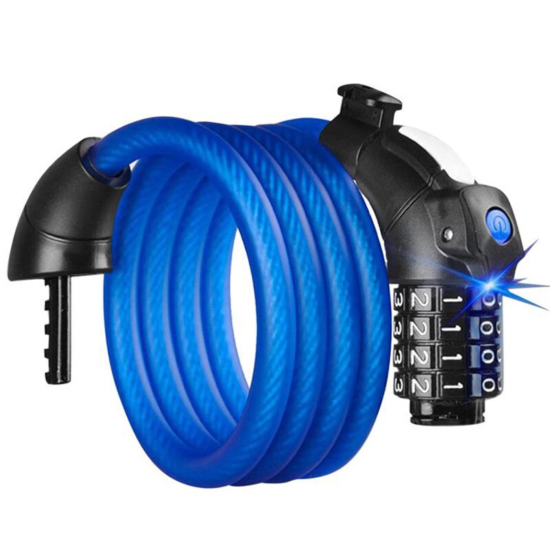 Antivol Vélo Bell à Câble – Vert, Clé Lumineuse, Acier 6' X 12mm, Sécurité Niveau 3