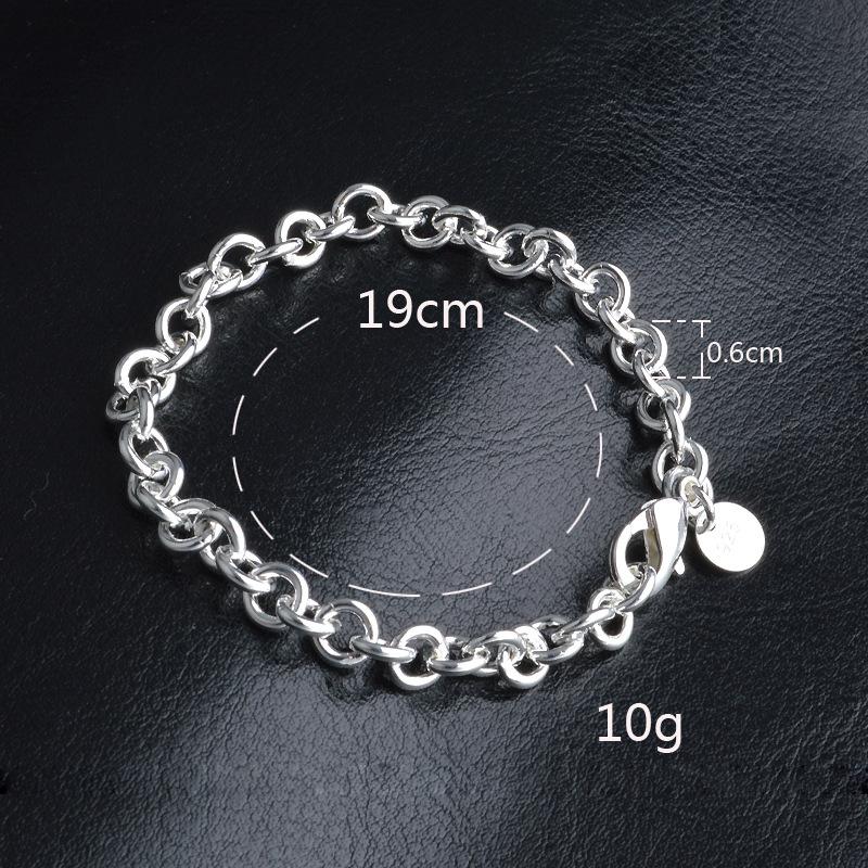 Bracelet à breloques Bracelets & Bracelets pour Femme 925 bijoux en argent Femme Bileklik Pulseira Feminina Pulseras Pulseiras love Ja4