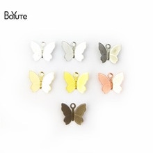 BoYuTe 100Pcs 11*13MM Schmetterling Charms Diy Hand Made Metall Messing Zubehör Teile für Haar Schmuck Machen