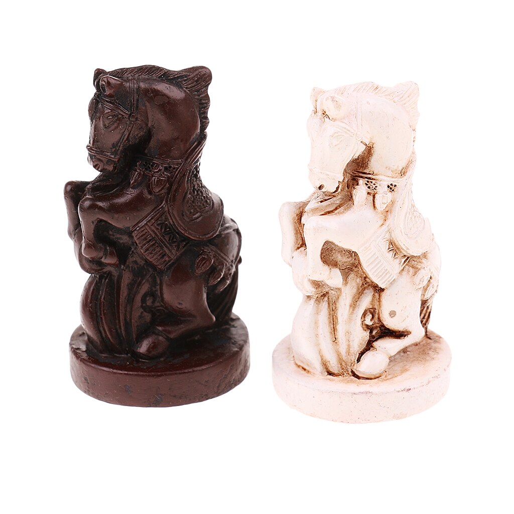 Antique Chess Set Soldiers Chess Pieces Set Collectible: Red