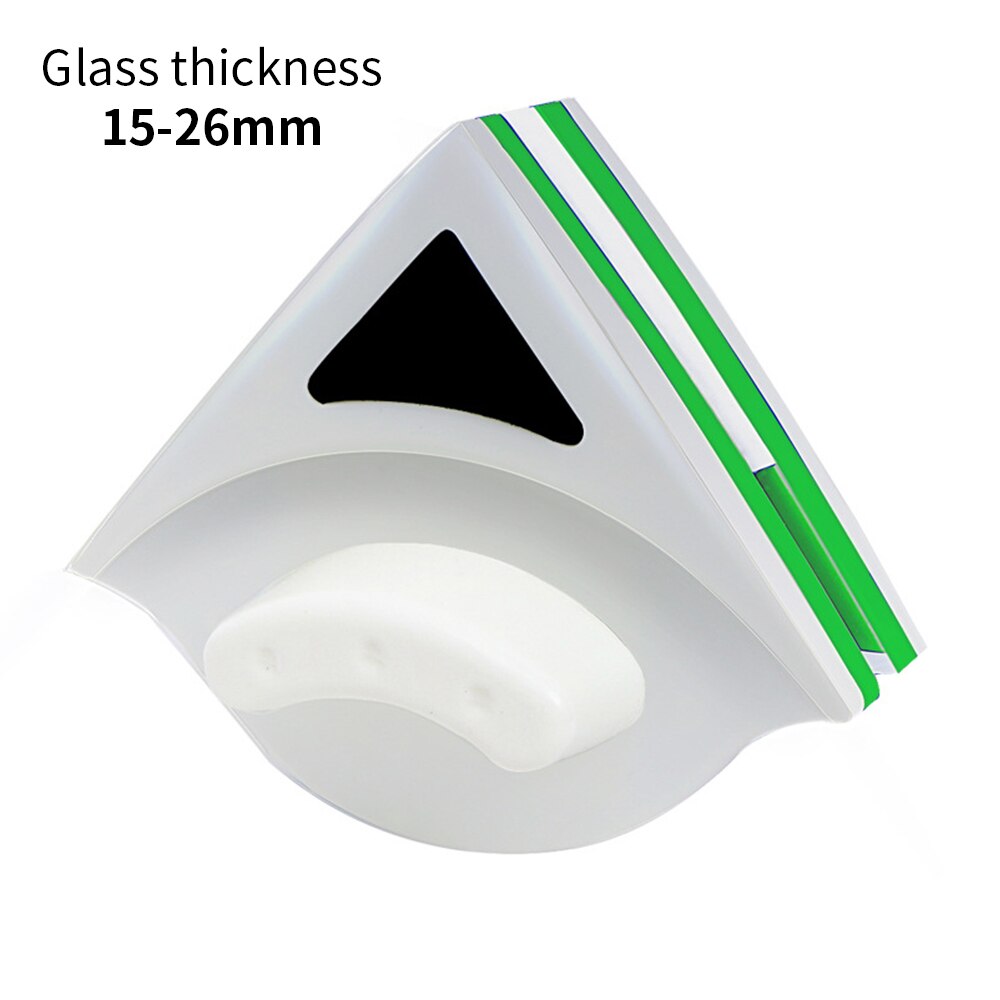 Magnetisk vinduesvisker glasrens børsteværktøj dobbelt sidebørste til 3-30mm glasvask vinduer glasbørster rengøringsværktøj: 15-26mm dobbeltlag