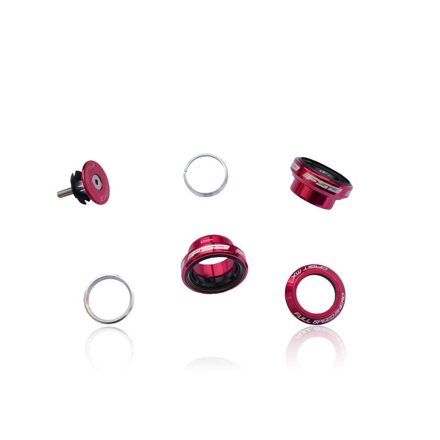 FSA Orbit MX NO.20 Threadless Alloy Road Bike Headset For 34MM Headtube1'' / 1-1/8'' Headtube With Bearings Bicycle Headset