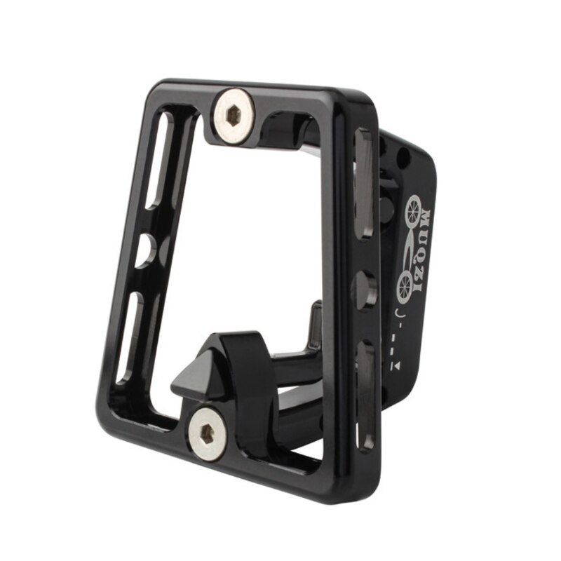 Aluminium Fiets Voordrager Blok Tas Beugel Rack Houder Voor Brompton Opvouwbare Fietsen Bike: Black