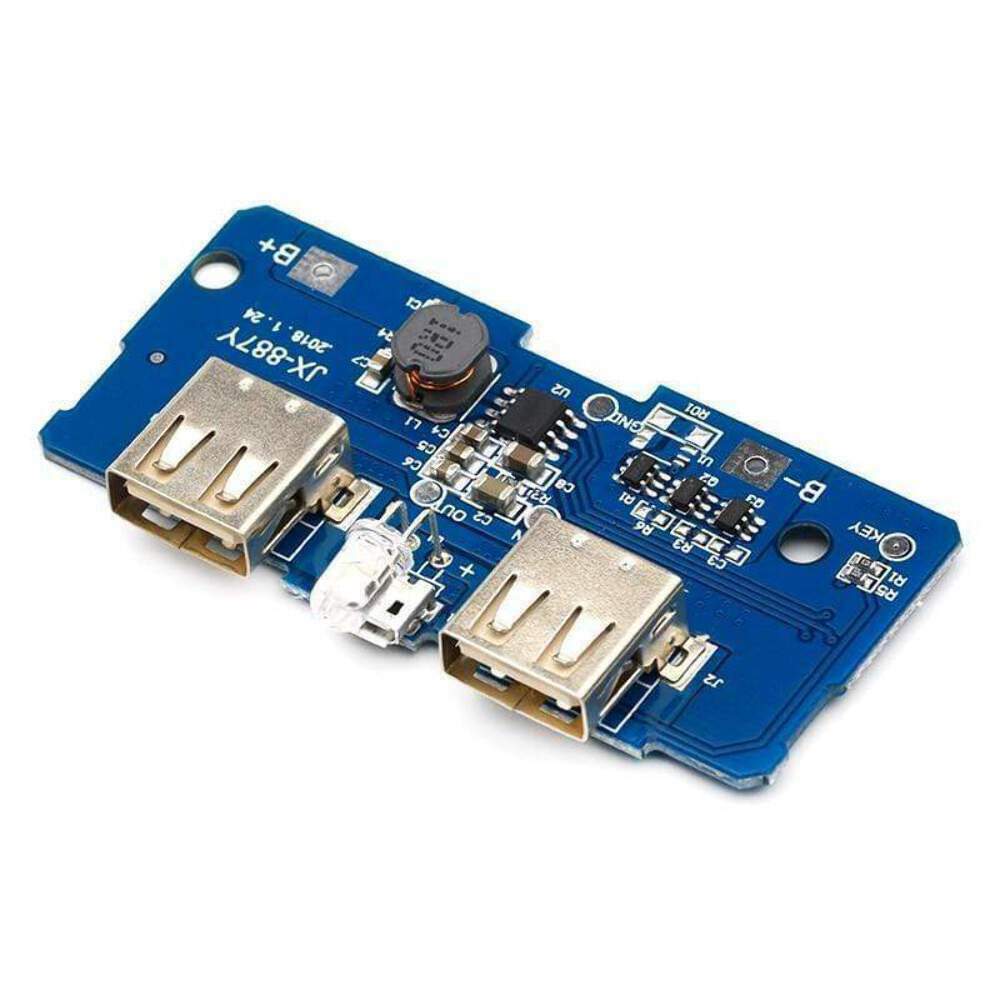 5V 2A Dual USB Power Bank Charger Step Up Boost Power Supply 2A Output 1A Input