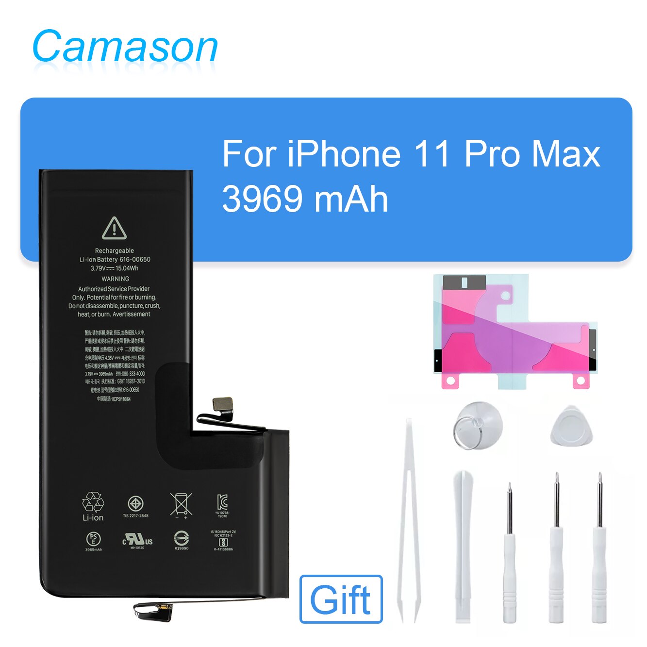 Camason Lithium Battery For iPhone 5 SE 6 6s 5s 7 8 Plus X XR XS Max 11 12 Pro High Capacity Replacement Batteries for iphone6