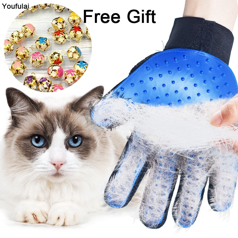 Yjj Kat Grooming Handschoen Voor Katten Wol Handschoen Pet Haar Deshedding Borstel Kam Handschoen Voor Hond Reiniging Massage handschoen