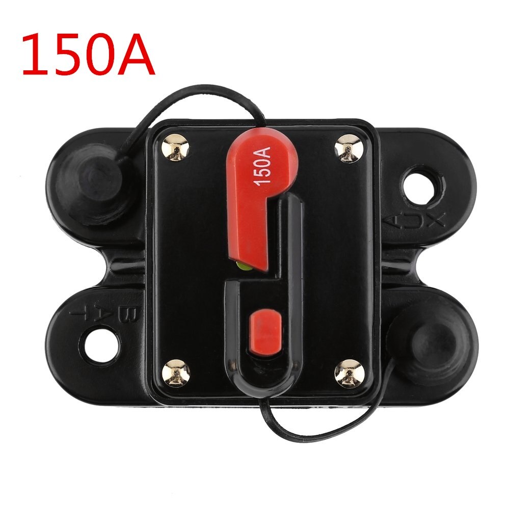 50A 60A 80A 100A 125A 150A 200A optional Car Audio Inline Circuit Breaker Fuse for 12V Protection SKCB-01-100A: Brown