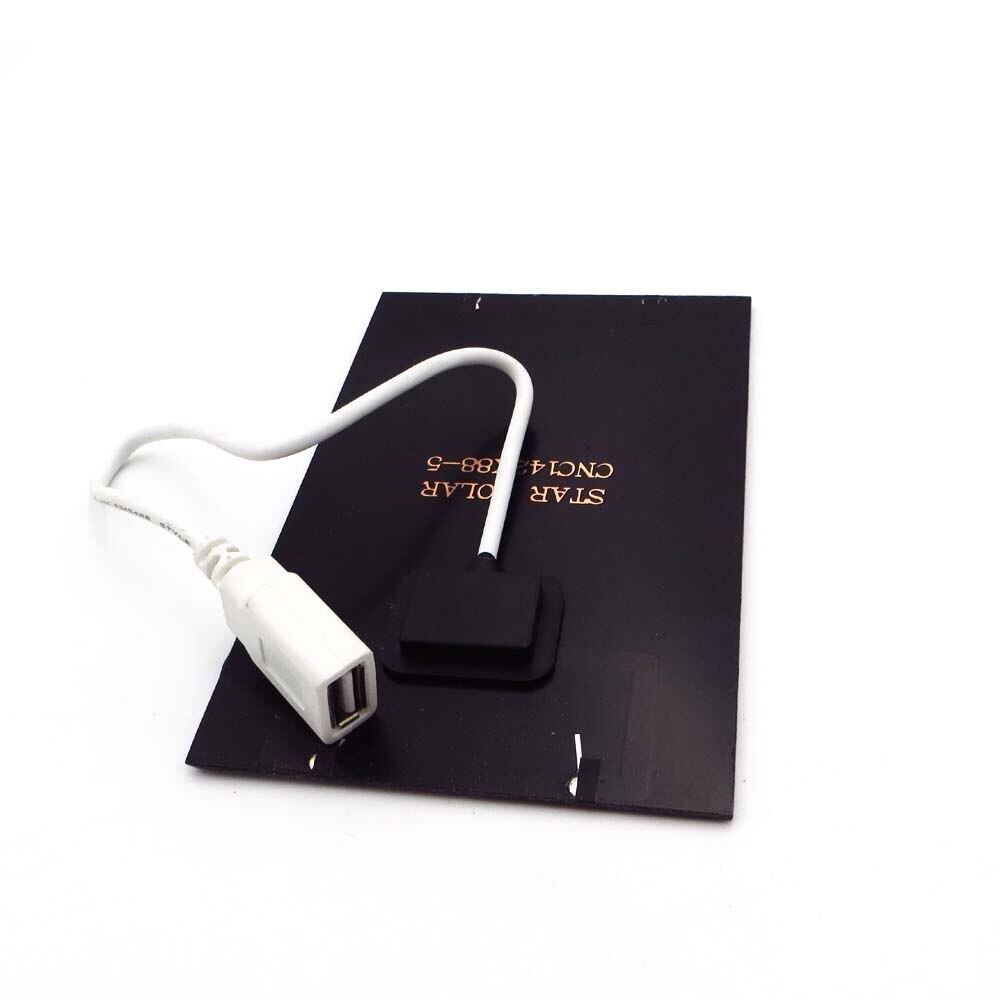 5V 2W Solar panel with wire Mini Solar Cell Solar Panel Standard Epoxy Polycrystalline Silicon with USB poly