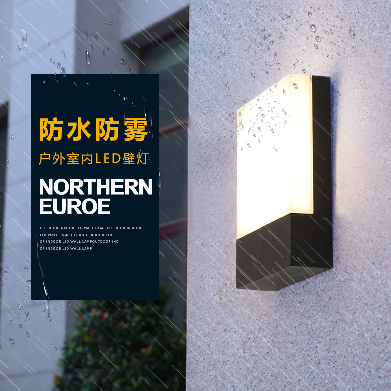 Minimalistische ultra heldere wandlamp buiten waterdicht IP65 villa binnenplaats entree entree tuin wandlamp buitendecoratie