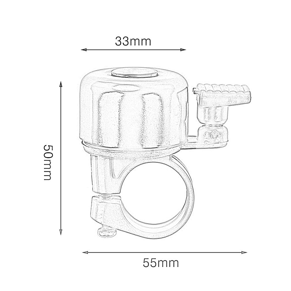 Timbre de Metal para manillar de bicicleta, sonido de seguridad para bicicleta, color negro, sonido fuerte, a la , mal funcionado