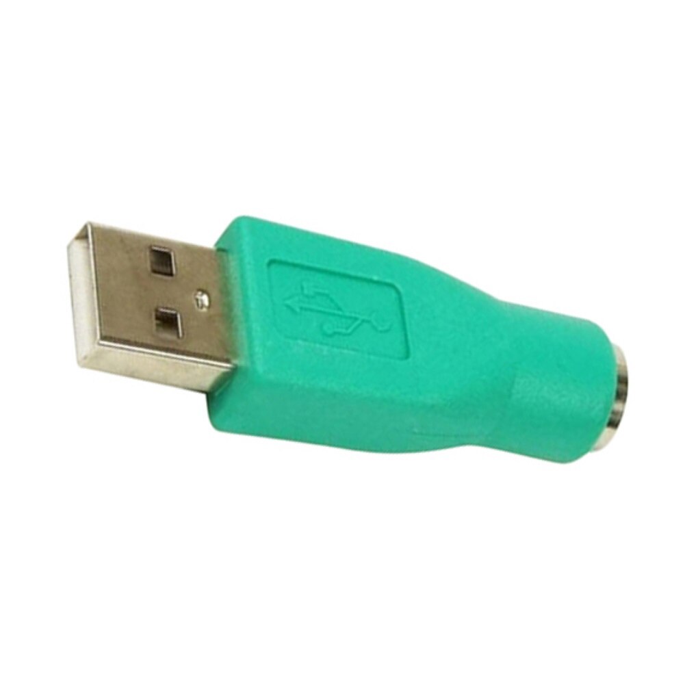 1 Pcs Oude Stijl Adapter Usb Male Poort 6Pin PS2 Vrouwelijke Converter Eenvoudige Installatie Groen Adapter Voor PS2 Muis of PS2 Toetsenbord