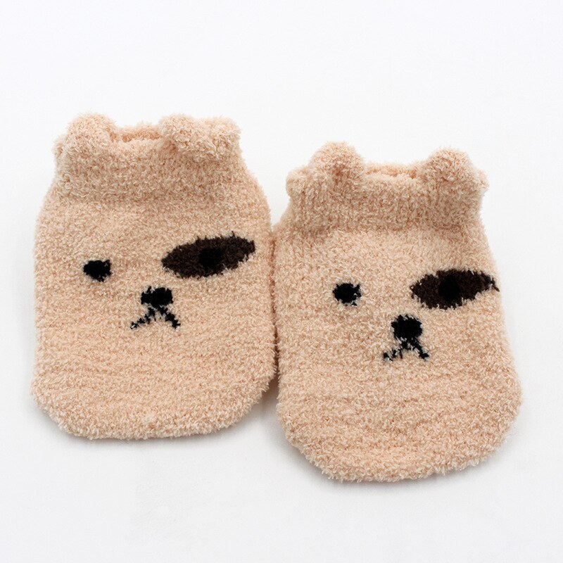 Antislip Baby Sokken Herfst Winter Coral Fleece Sokken Warm Peuter Jongen Meisjes Vloer Sokken Baby Kleding Accessoires Thicken