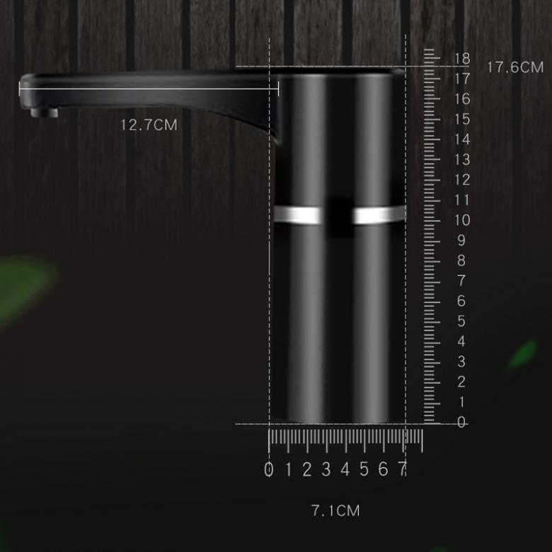 Kannettava painike langaton ladattava sähköinen annostelija vesipumppu/usb-kaapeli ja silikoniletku 4.5l-18.9l tynnyrille