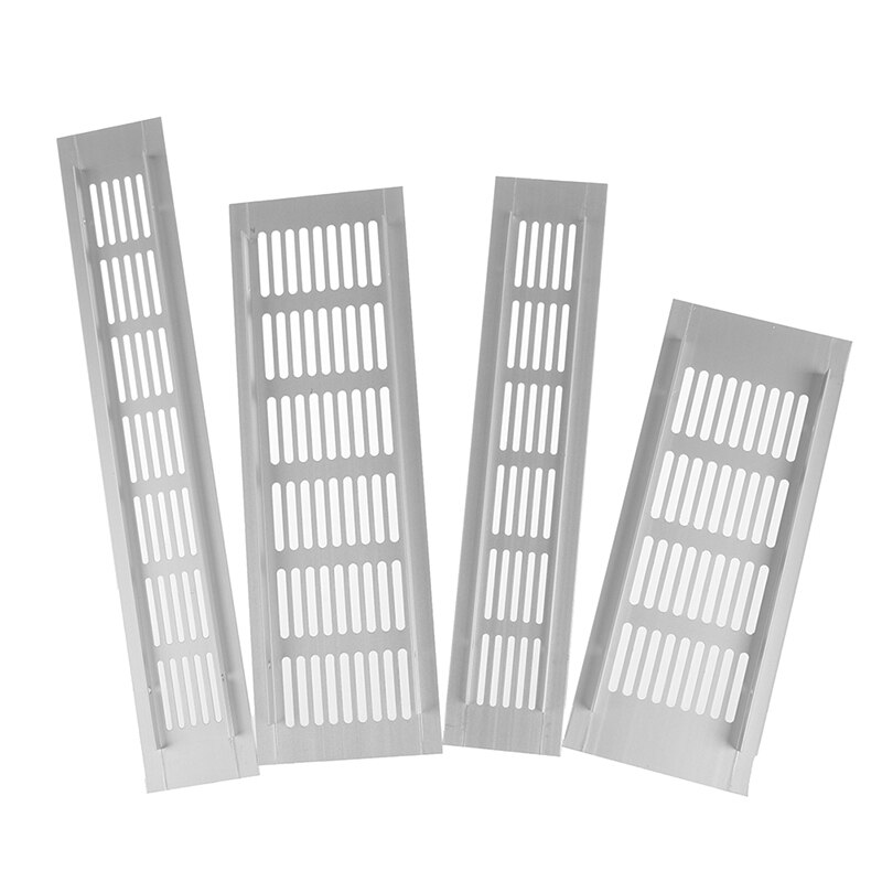Grille De Ventilation, Grille De Ventilation En Aluminium Pour La Des Placards Et Des Pieces 25x8cm Noir 2 Pieces 97524318