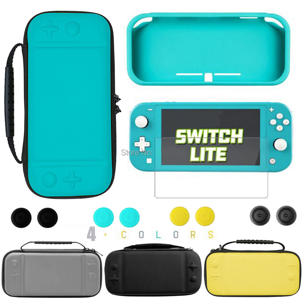 6 in 1 Set nuovo per nintendo Switch Lite custodia protettiva custodia protettiva custodia in vetro pellicola per Switch Lite Console custodie per il trasporto