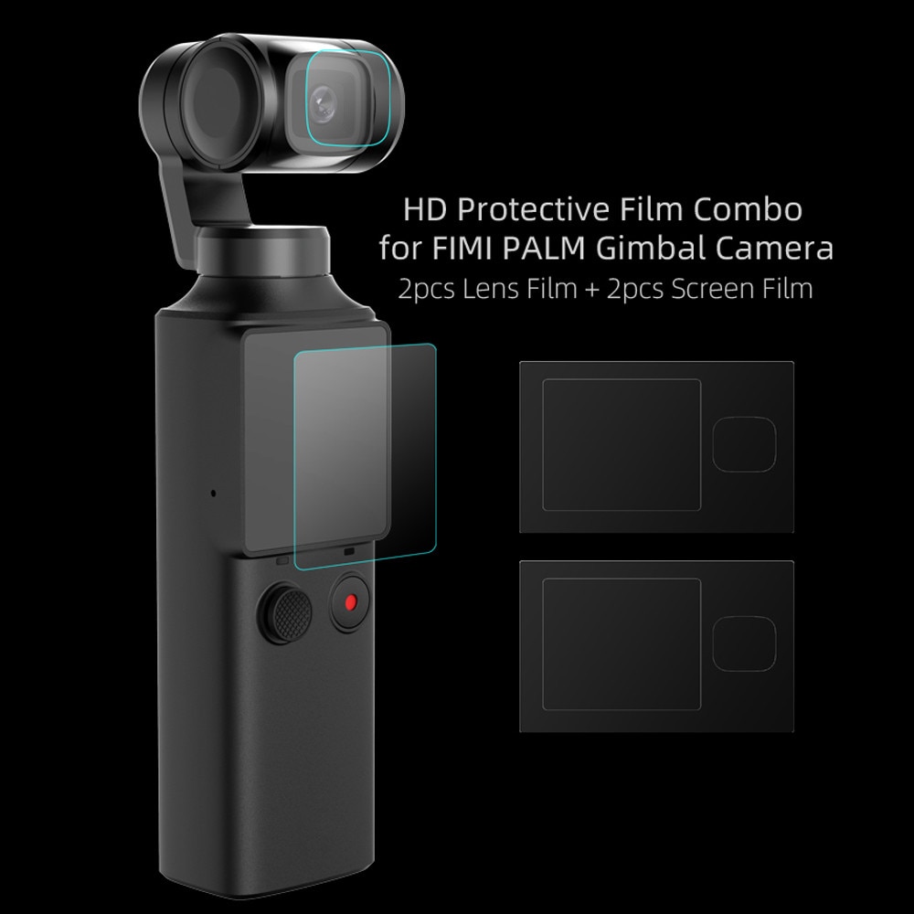 2PCS Scratchproof Tempered Glass Camera Lens Screen Protective Film For FIMI PALM Pocket Camera Handheld Gimbal HD Cover Film