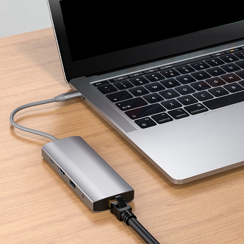 USB C Laptop Dock 9 in 1 Multiport Adapter USB C zu HDMI Adapter, typ C Hub für Profi Luft und Fenster