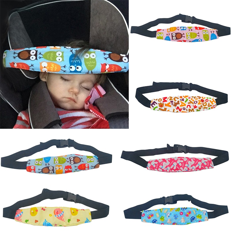 Asiento de coche para bebé soporte de cabeza para niños cinturón de seguridad para bebés cinturón de sujeción ajustable corrales cochecito dormir posicionador almohada de seguridad