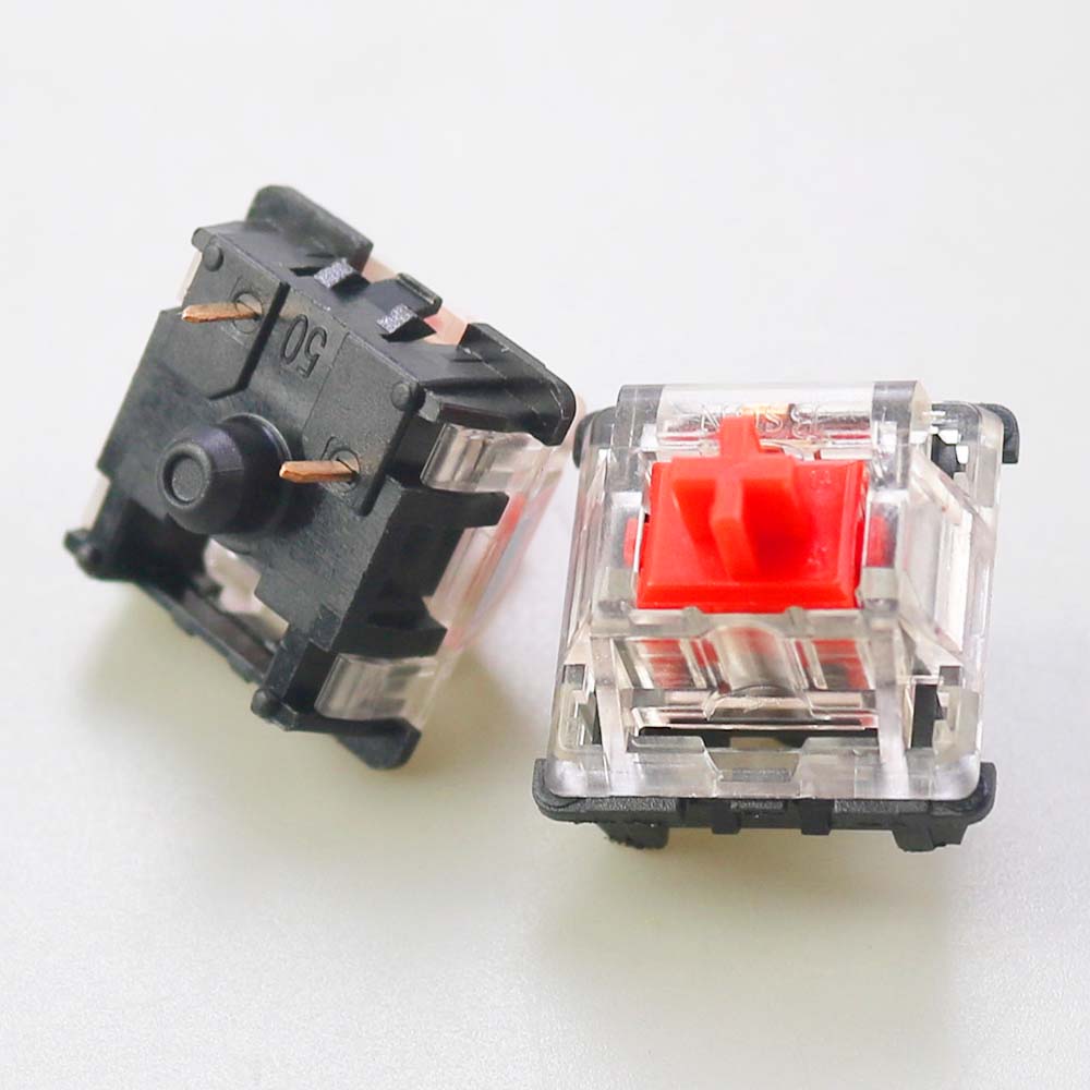BSUN Switches Mechanical Keyboard Black Blue Brown Red Key Switch For CIY Sockets SMD 2pin Thin pins Compatible with MX switch: black
