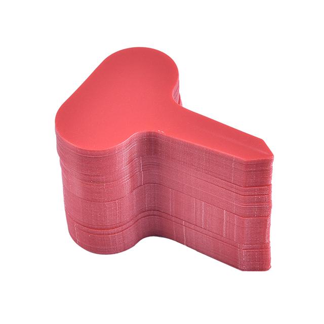 Étiquettes de jardin Classification des plantes, 100 pièces, signe de tri, étiquette, billet, plaque d'écriture en plastique, carte à brancher colorée: Rouge