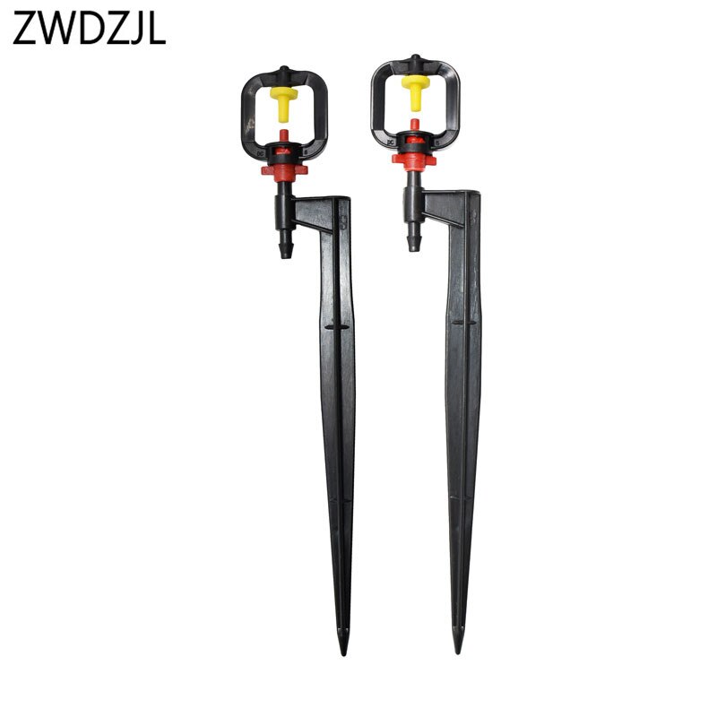 Vanning refraksjon forstøvningsdyse plast pigg hage forstøvning sprinkler munnstykke konisk vanning planter hage 6 stk