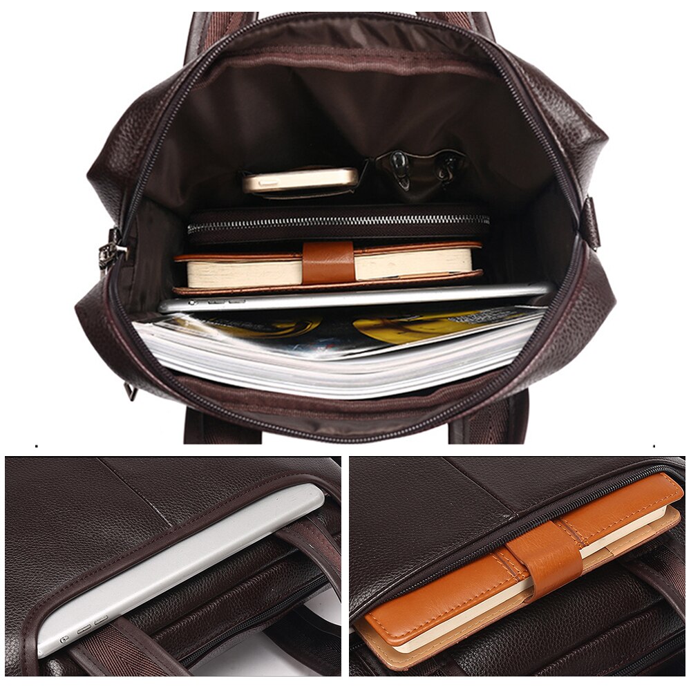 Leather Laptop Shoulder Bags Men Briefcase Messenger bolso hombre Crossbody Bags For Male Handbags Men's Briefcase XA621