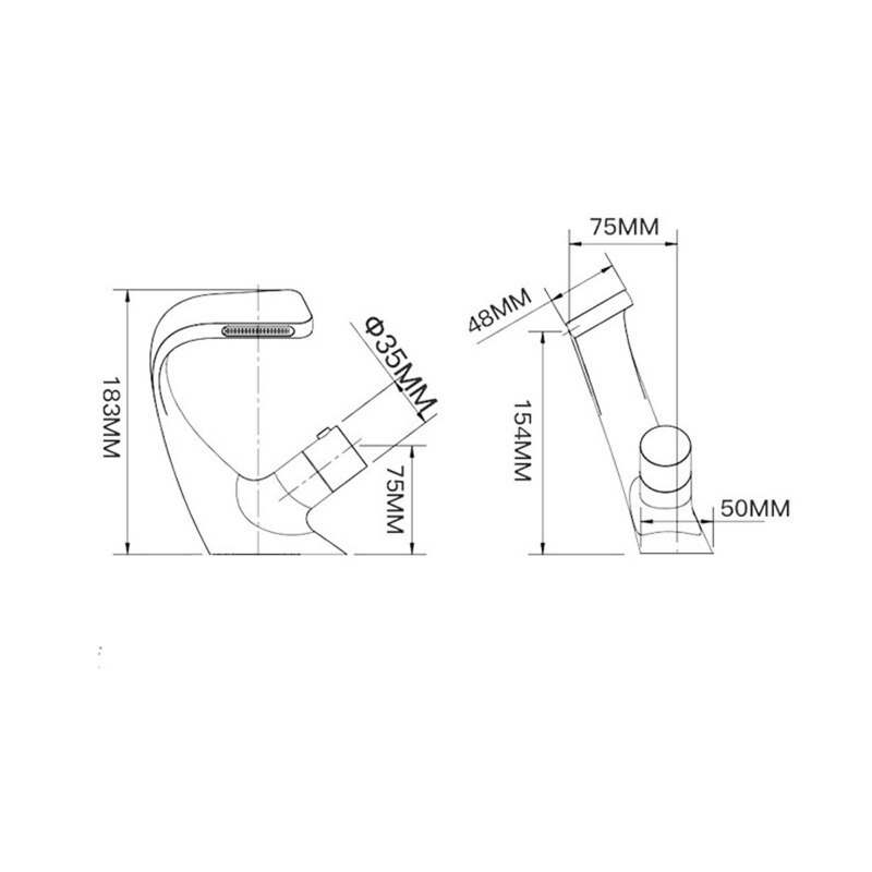 Zwarte Kraan Badkamer Wastafel Kranen Cold Water Mixer Kraan Badrandcombinaties