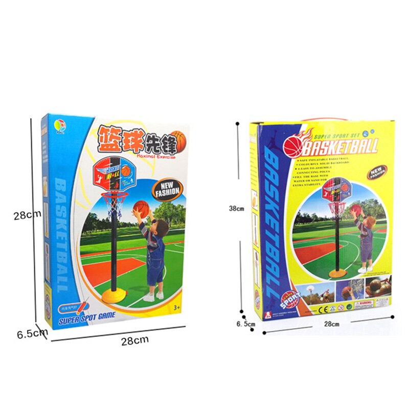 Mini Kinderen Basketbal Stand Draagbare Mand Rack Verstelbare Plastic Opknoping Basketbal Hoepel Kinderen Basketbal Speelgoed Set