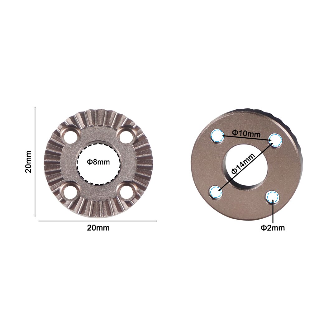 1x Stainless Steel ARRI Rosette Mount Adapter Gear Head Connector Dia 31mm / 20mm for Camera Cage Handle Grip Gimbal Extension: 2x Dia 20mm