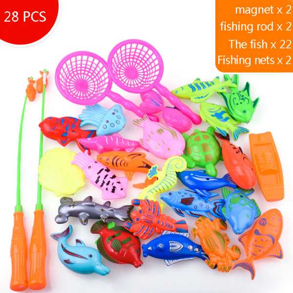 Bad Speelgoed Voor Kinderen Vissen Magnetische Speelgoed Drijvende Vissen Spel Opblaasbare Bad Educatief Speelgoed Met Inflator 3 Maten: YW0891-1