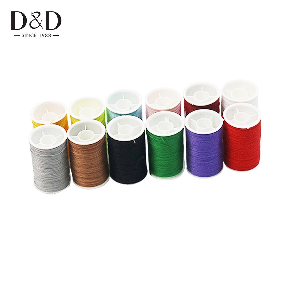12pcs/set Sewing Threads Multicolor Polyester Quilting Stitching Embroidery Thread Hand Sewing Accessories DIY