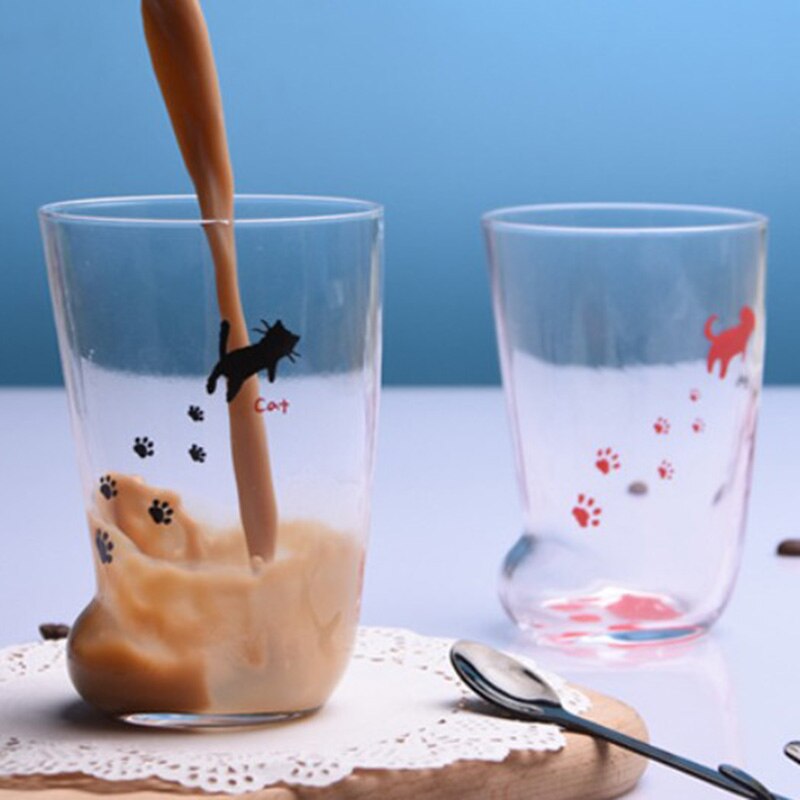 Kattenpoot beker glazen mok mat kattenklauw melk tijgerpoten mok kantoor koffiekopje persoonlijkheid sap glas bier drankbeker