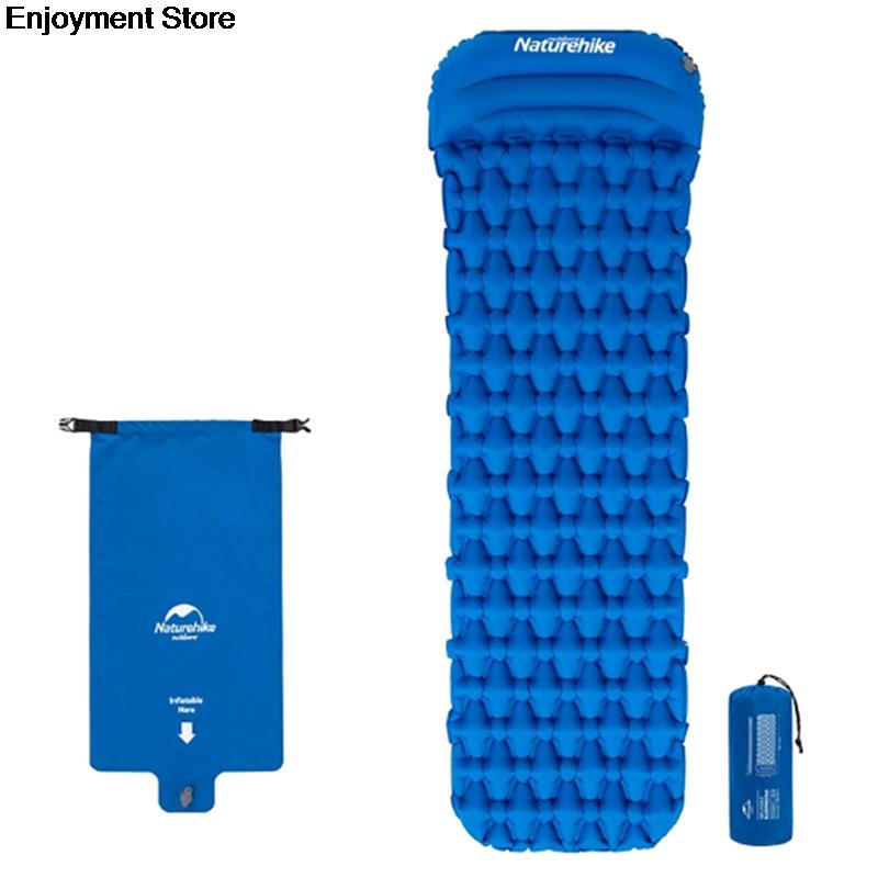 Nylon inflatable camping mat bed inflatable air mattress sleeping pad nature hike