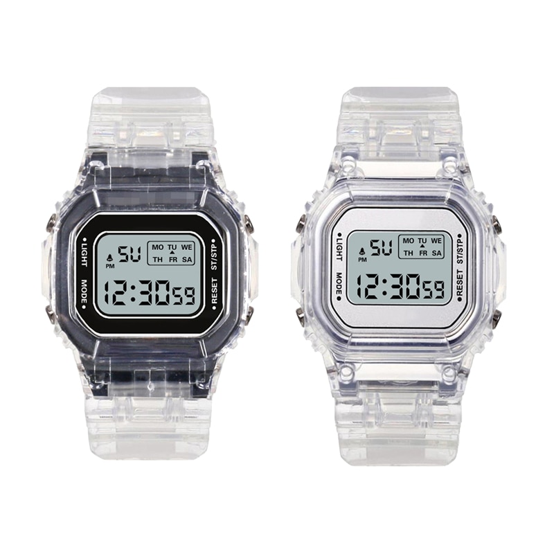 Digitale Horloge Mannen Vrouwen Unisex Waterdichte Led Elektronische Horloge Siliconen Leger Mode Sport Mannelijke Klok Relogio Masculino