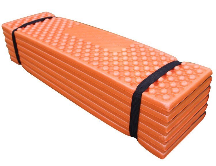 Ultralight Portable Outdoor Camping Mat Ultralight Foam Folding Beach Tent Picnic Mat Sleeping Pad Waterproof Camping Mattress: Type B  Orange