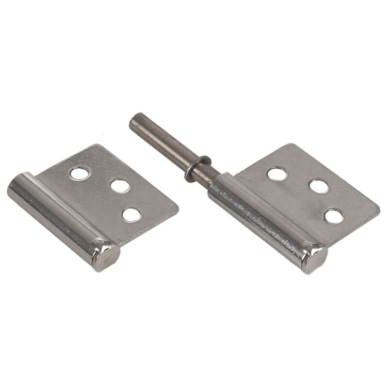 JFBL 2 Pcs 3 Inch 360 Degree Rotating Window Door Flag Hinge &amp; 100Pcs Flat Head Phillips Self-Tapping Screw