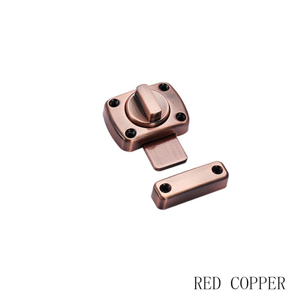 Verrou chromé pour porte de salle de bain, toilettes, tournant, verrou de confidentialité: red copper